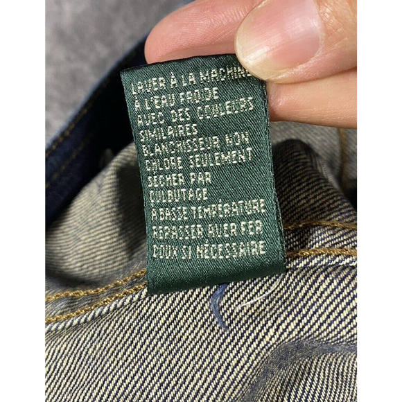 Lauren Jeans Co. Premium Jean Jacket Womens Small Petite Blue 100% Cotton - Picture 10 of 12